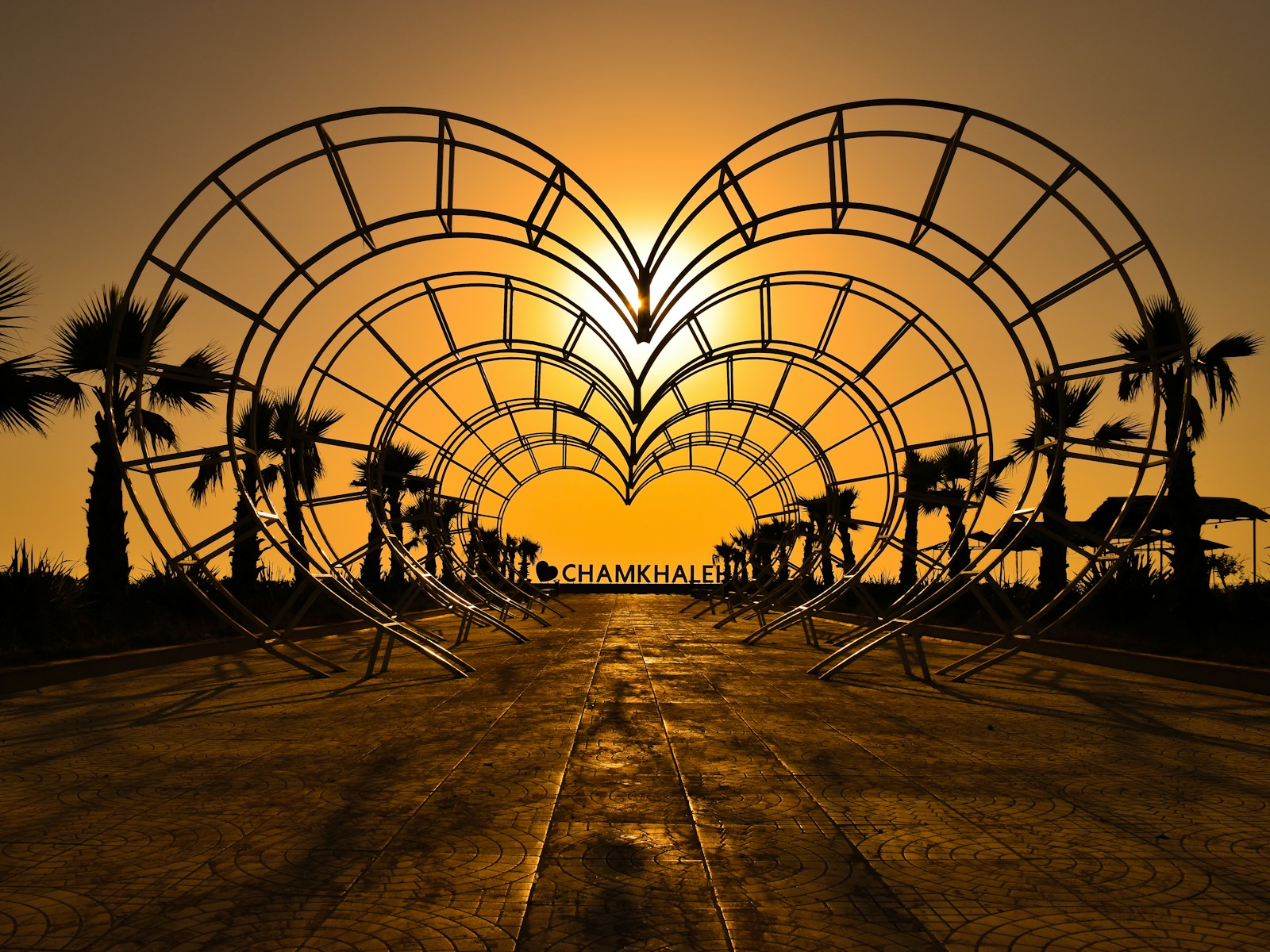 silhouette of people walking on brown sand during sunset